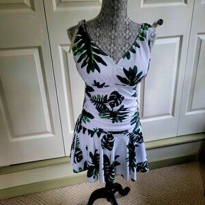 Women's Plus Size Bathing Suit One Piece Swim Dress Tummy Control Swimsuit